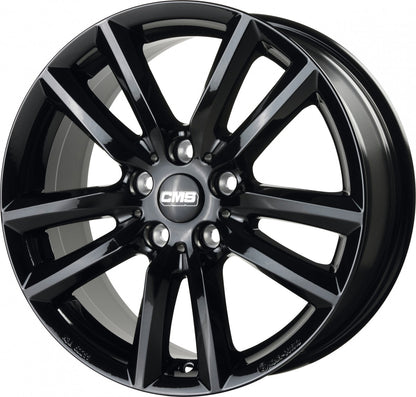 CMS C27 complete black gloss 7.5x17 ET54 - LK5/112 ML66.5