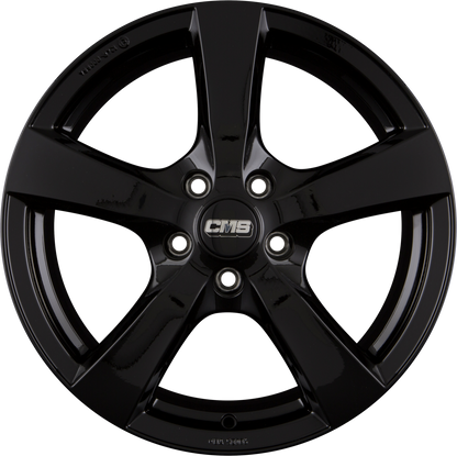 CMS V1 ECE CBG Schwarz Glanz Alufelge 6.5x16 Zoll ET33 LK 5x112 ML57.1