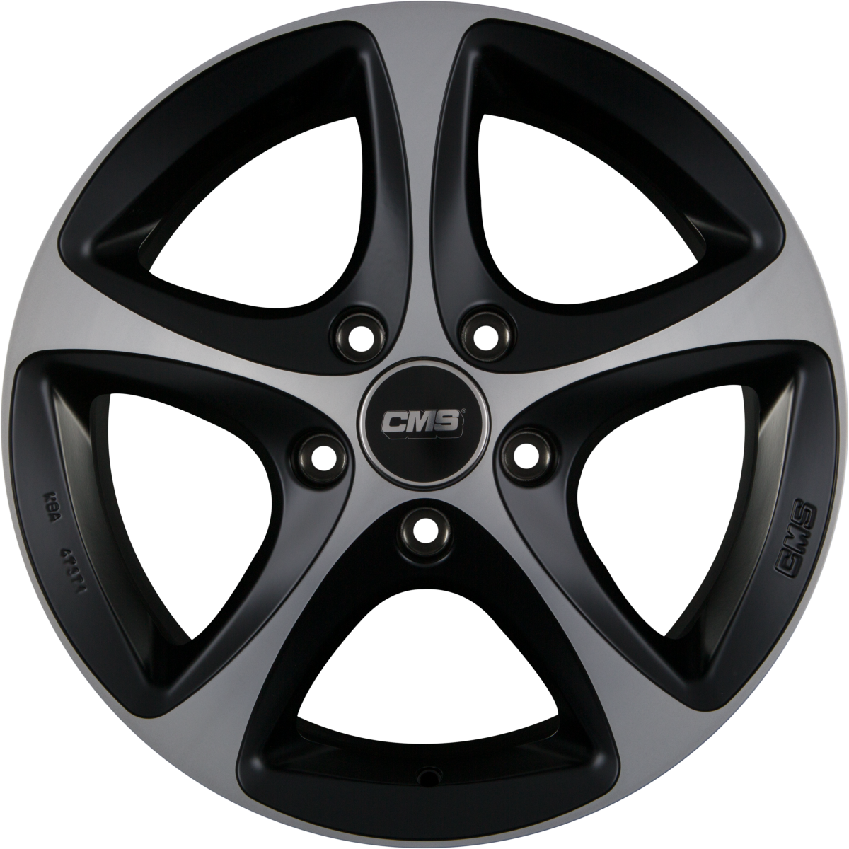 CMS C12 DMB Diamant Schwarz Matt Alufelge 9x19 Zoll ET50 LK 5x108 ML63.4