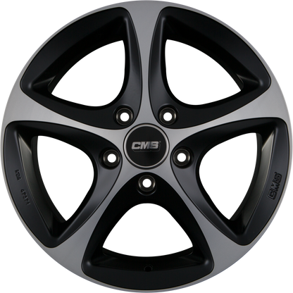 CMS C12 DMB Diamant Schwarz Matt Alufelge 9x19 Zoll ET50 LK 5x108 ML63.4