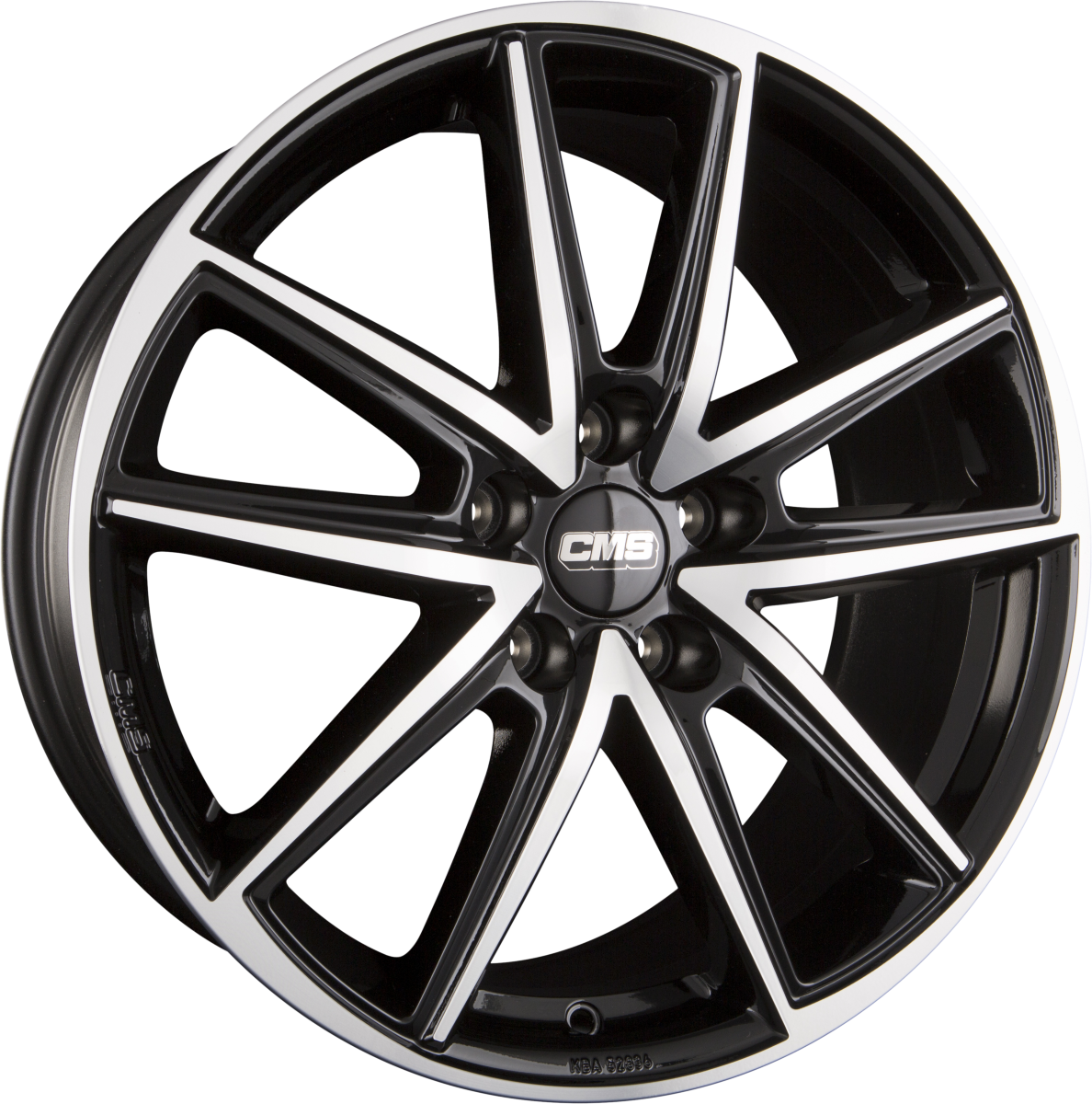 CMS C30 DB Diamant Schwarz Glanz Alufelge 6.5x16 Zoll ET40 LK 5x114.3 ML66.1 – Bild 2