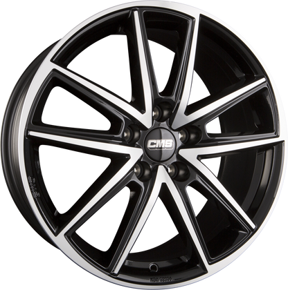 CMS C30 DB Diamant Schwarz Glanz Alufelge 6.5x16 Zoll ET40 LK 5x114.3 ML66.1 – Bild 2