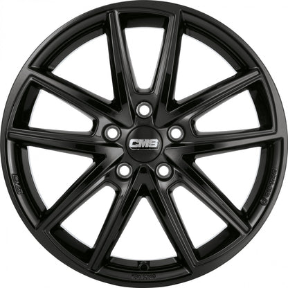 CMS C30 complete black gloss 7x17 ET45 - LK5/112 ML57.1