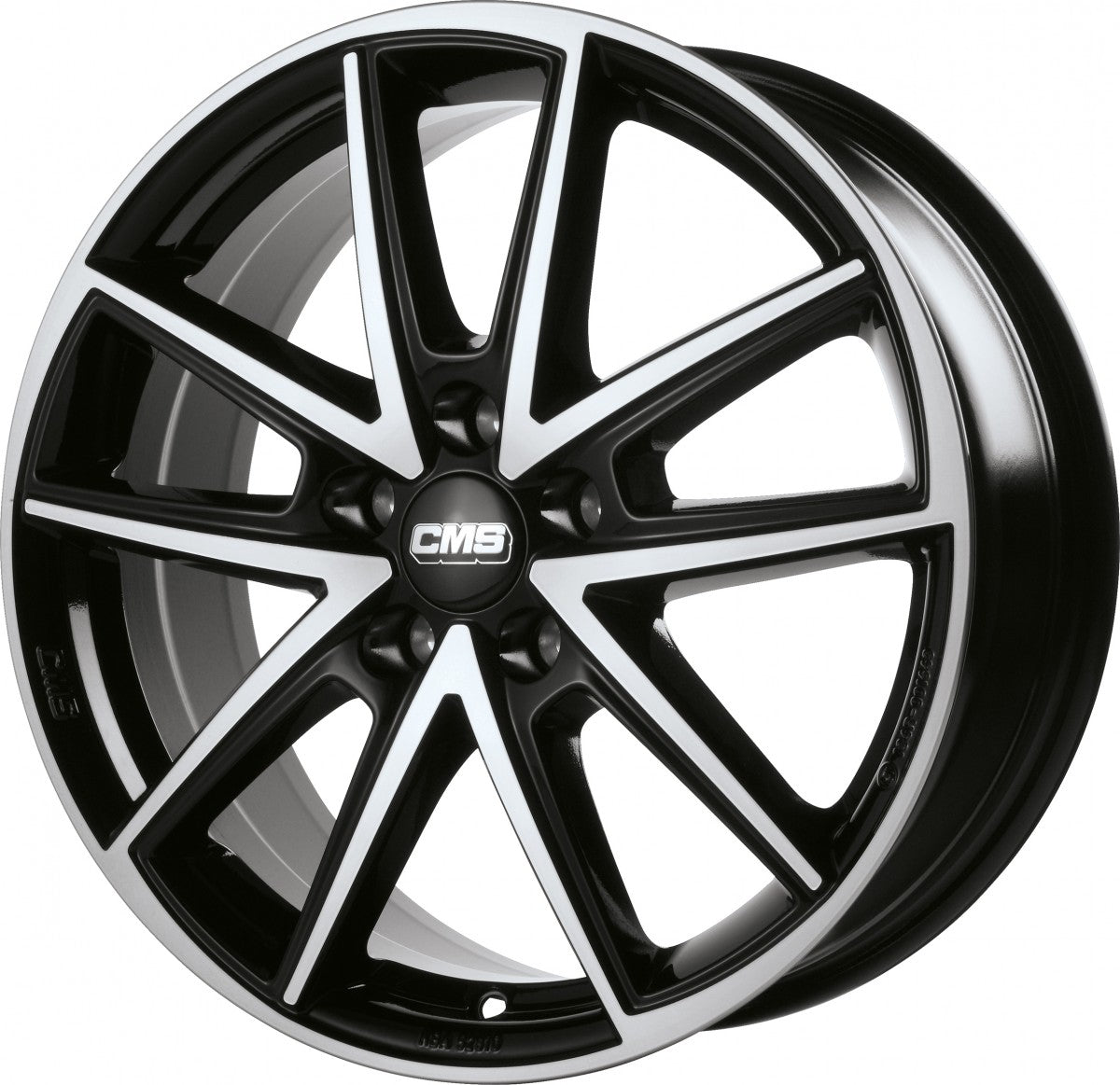 CMS C30 diamond black 7x17 ET45 - LK5/112 ML57.1