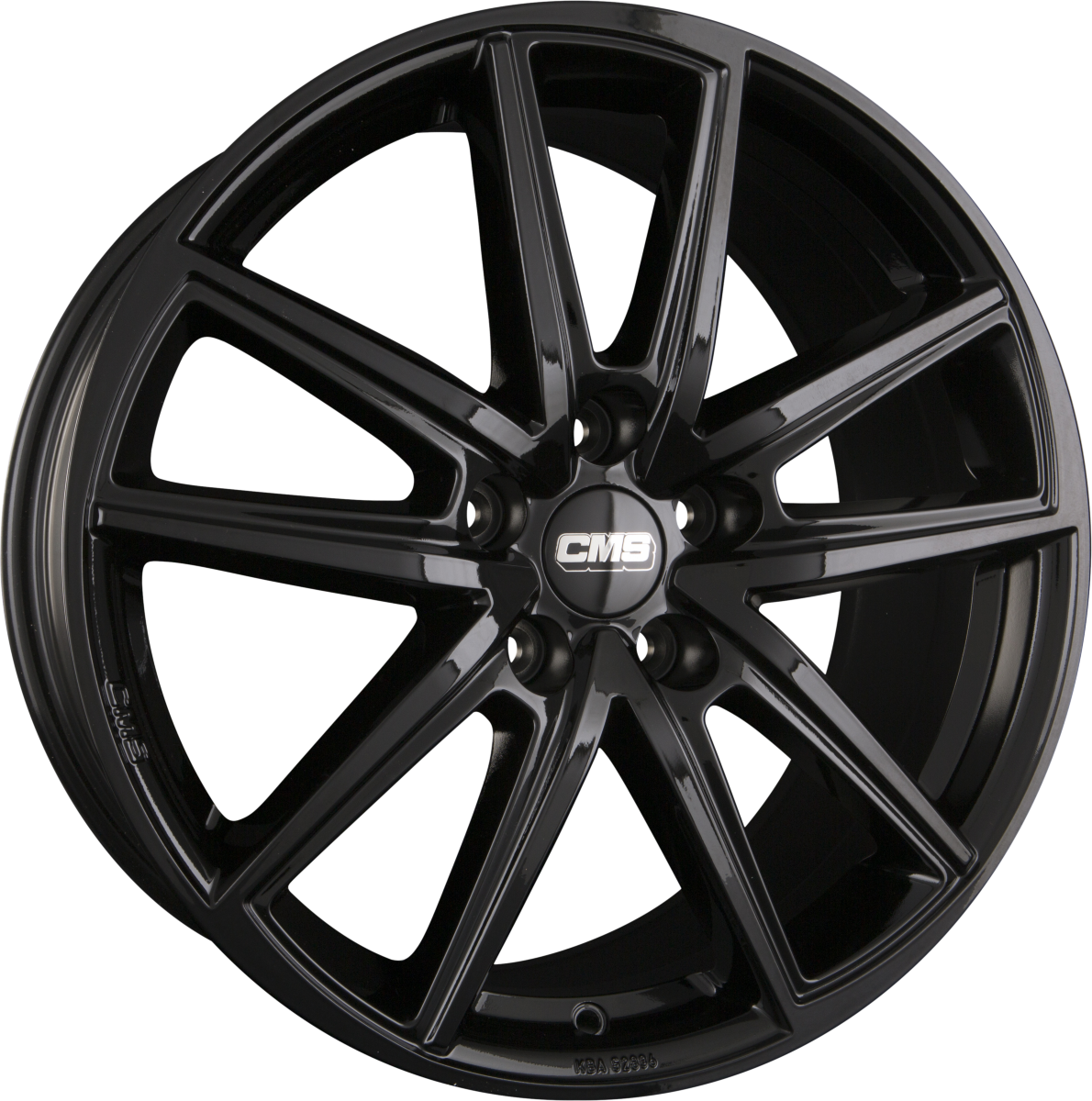 CMS C30 CBG Schwarz Glanz Alufelge 8x18 Zoll ET45 LK 5x114.3 ML67.1 – Bild 2