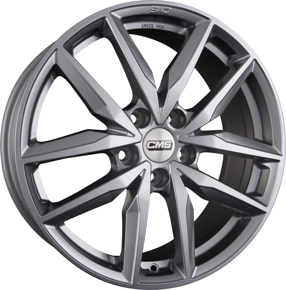 CMS C28 SR Racing Silber Alufelge 7x17 Zoll ET49 LK 5x112 ML57.1 – Bild 2