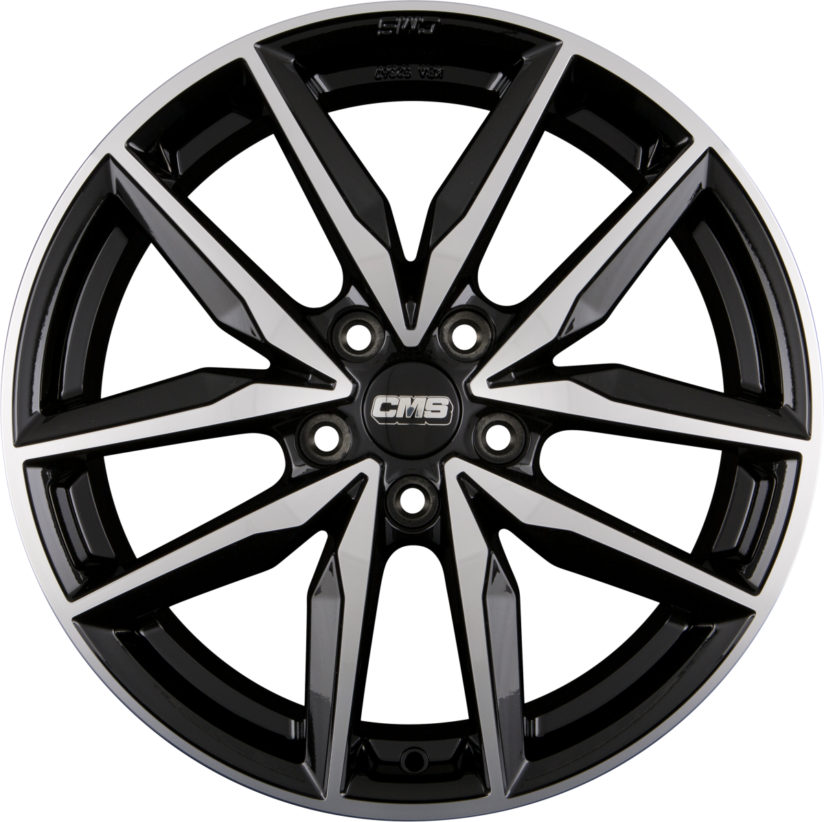 CMS C28 DB Diamant Schwarz Alufelge 7.5x18 Zoll ET48 LK 5x112 ML57.1