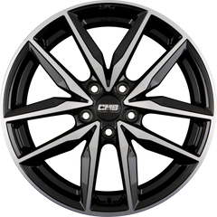 CMS C28 DB Diamant Schwarz Alufelge 7.5x18 Zoll ET47 LK 5x114.3 ML67.1