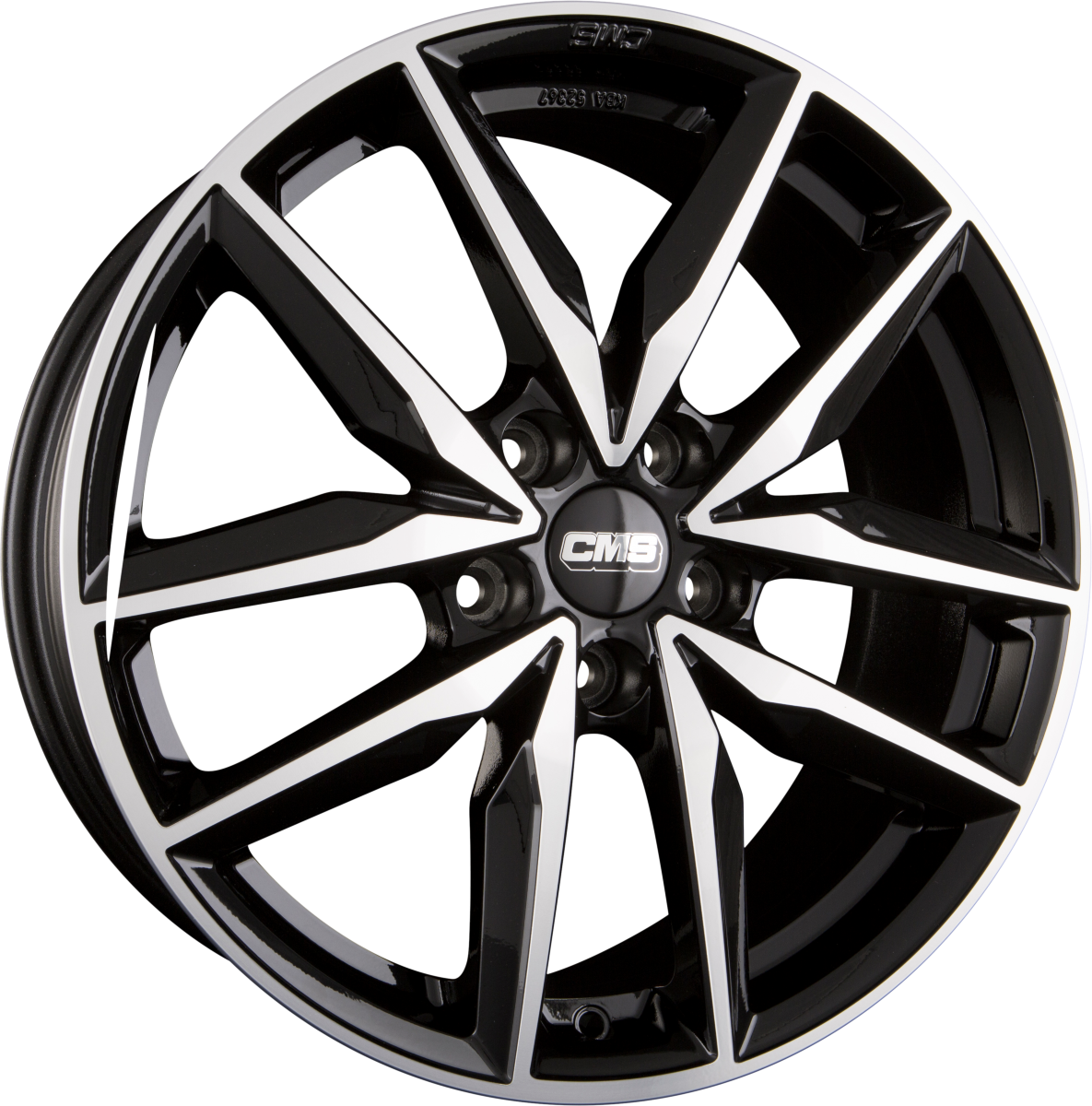 CMS C28 DB Diamant Schwarz Alufelge 7.5x18 Zoll ET47 LK 5x114.3 ML67.1 – Bild 2