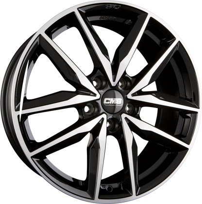 CMS C28 DB Diamant Schwarz Alufelge 7.5x19 Zoll ET48 LK 5x112 ML66.6 – Bild 2