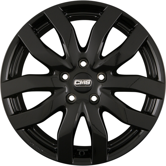 CMS C22 CBG Schwarz Glanz Alufelge 7x16 Zoll ET55 LK 5x114.3 ML64.1