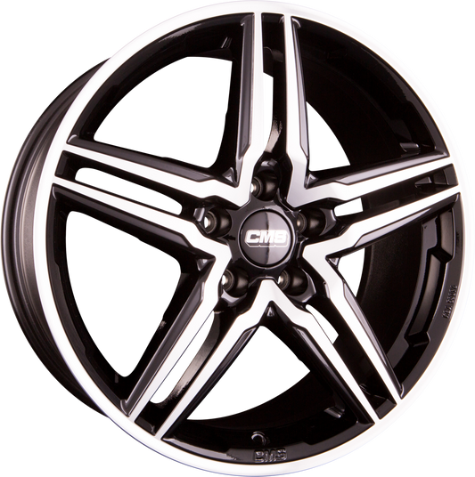 CMS C29 DB Diamant Schwarz Glanz Alufelge 7.5x17 Zoll ET47 LK 5x100 ML57.1 – Bild 2