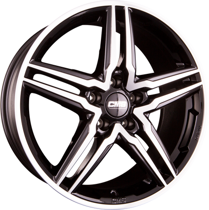 CMS C29 DB Diamant Schwarz Glanz Alufelge 7.5x17 Zoll ET47 LK 5x100 ML57.1 – Bild 2