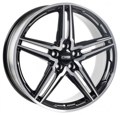 CMS C29 diamond black gloss 8x18 ET43 - LK5/112 ML66.5
