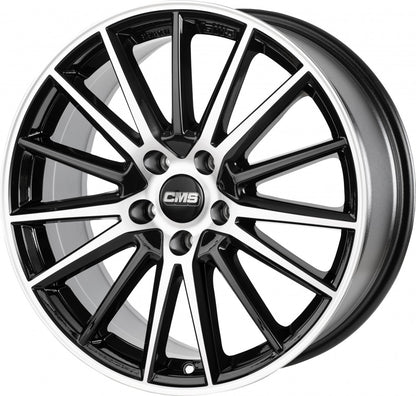 CMS C23 diamond black gloss 8x20 ET27.1 - LK5/112 ML66.5