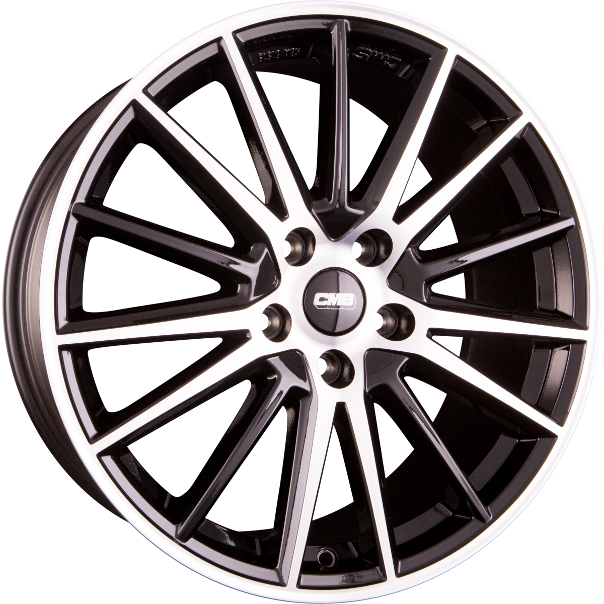 CMS C23 DB Diamant Schwarz Alufelge 8x18 Zoll ET46 LK 5x114.3 ML67.2 – Bild 2