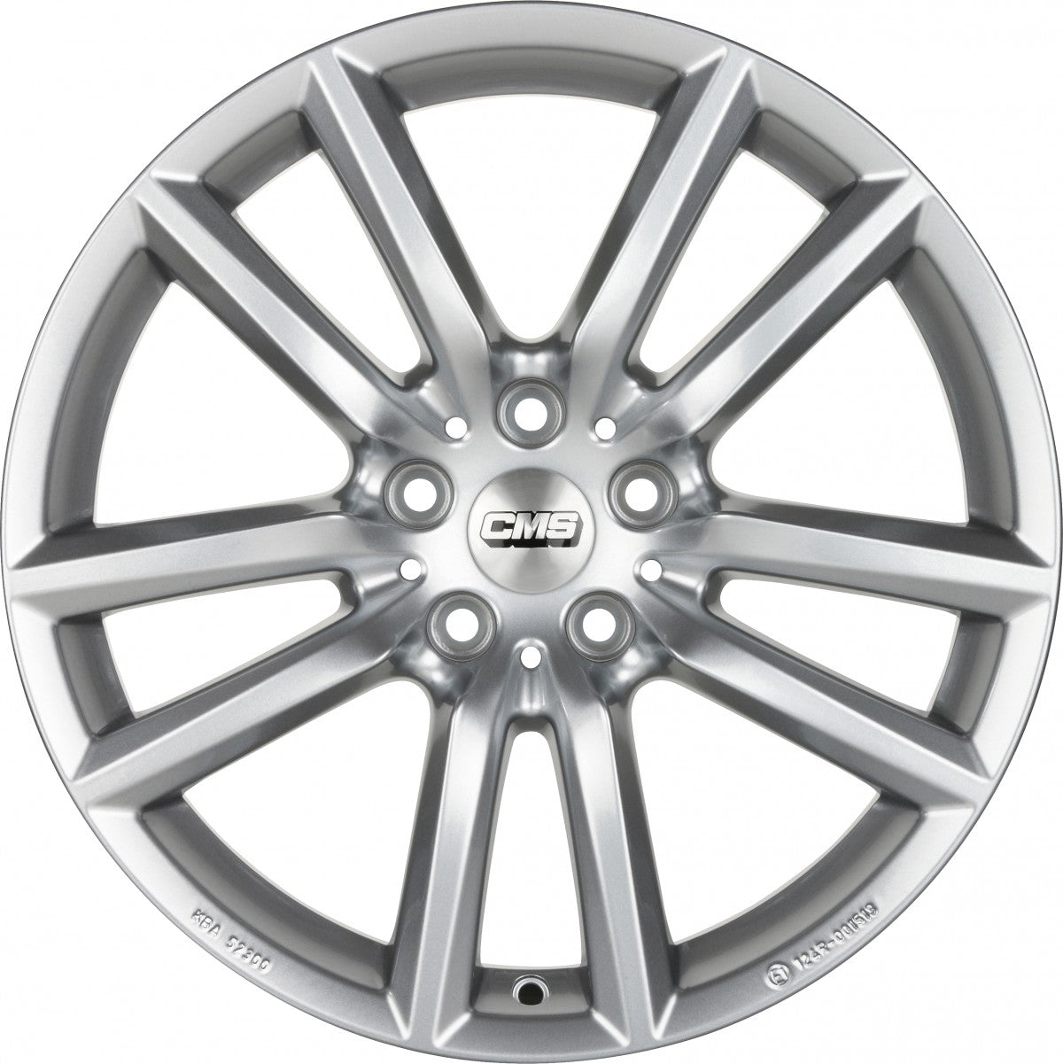 CMS C27 racing silver 7x17 ET50 - LK5/108 ML63.4
