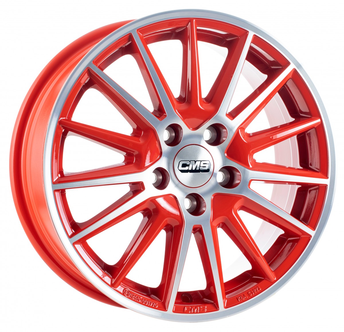 CMS C23 diamond red gloss 6x15 ET47 - LK4/100 ML54.1