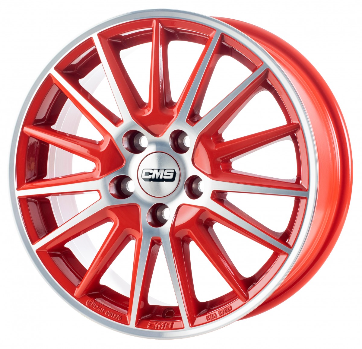 CMS C23 diamond red gloss 6.5x16 ET47.5 - LK4/108 ML63.4