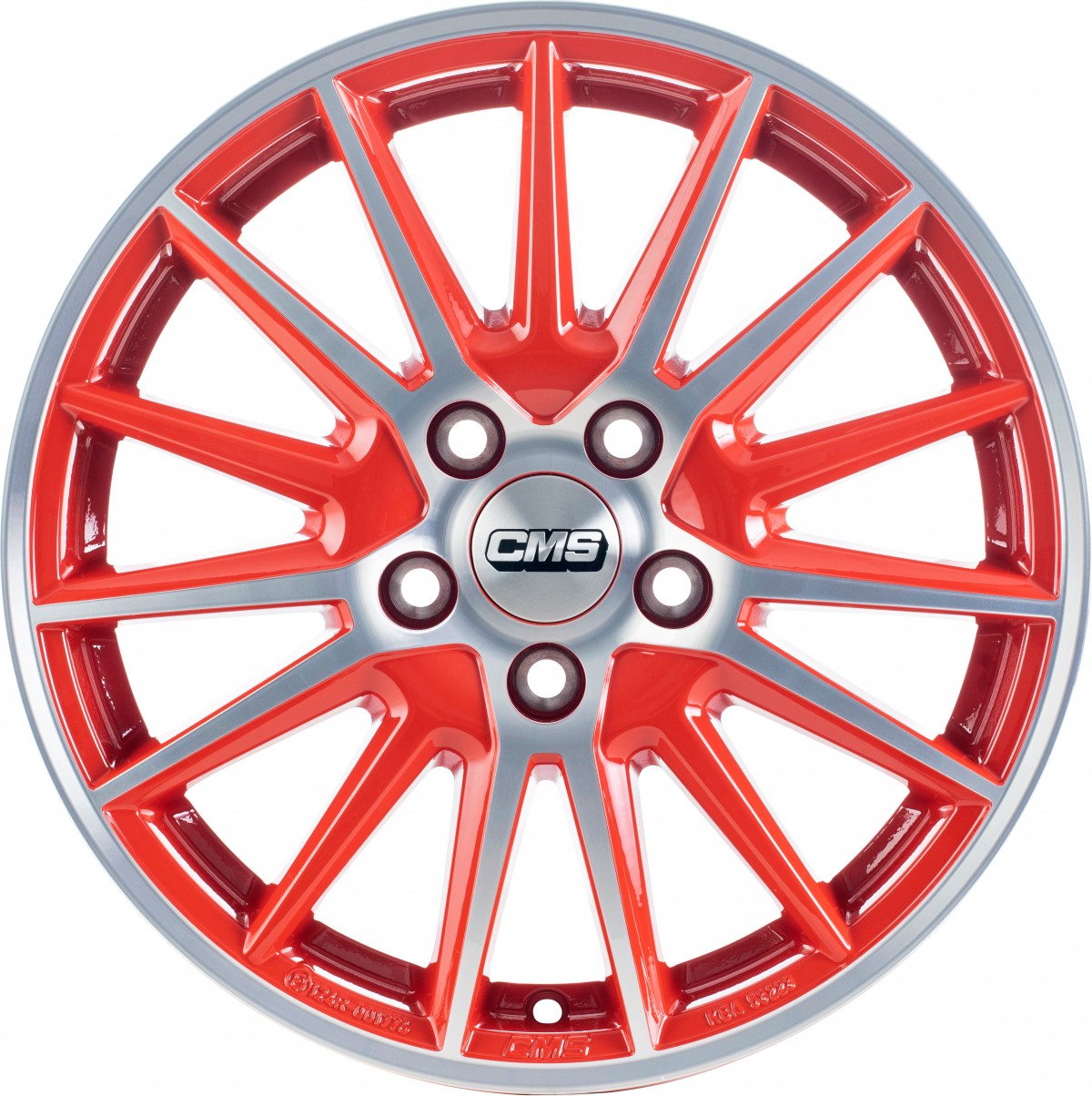 CMS C23 diamond red gloss 6.5x16 ET54 - LK5/112 ML66.5