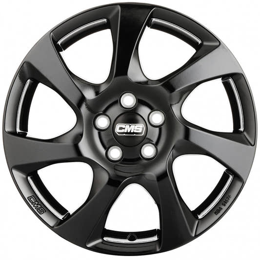 CMS C24 complete black gloss 6.5x16 ET45 - LK5/108 ML63.4