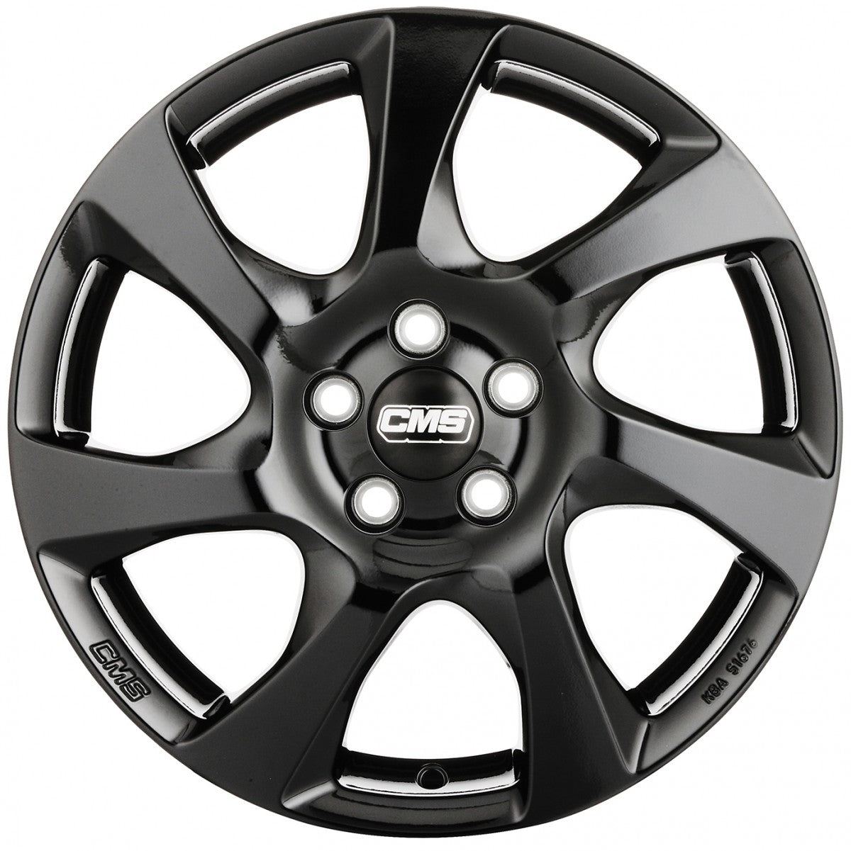 CMS C24 complete black gloss 6.5x16 ET45 - LK5/108 ML63.4