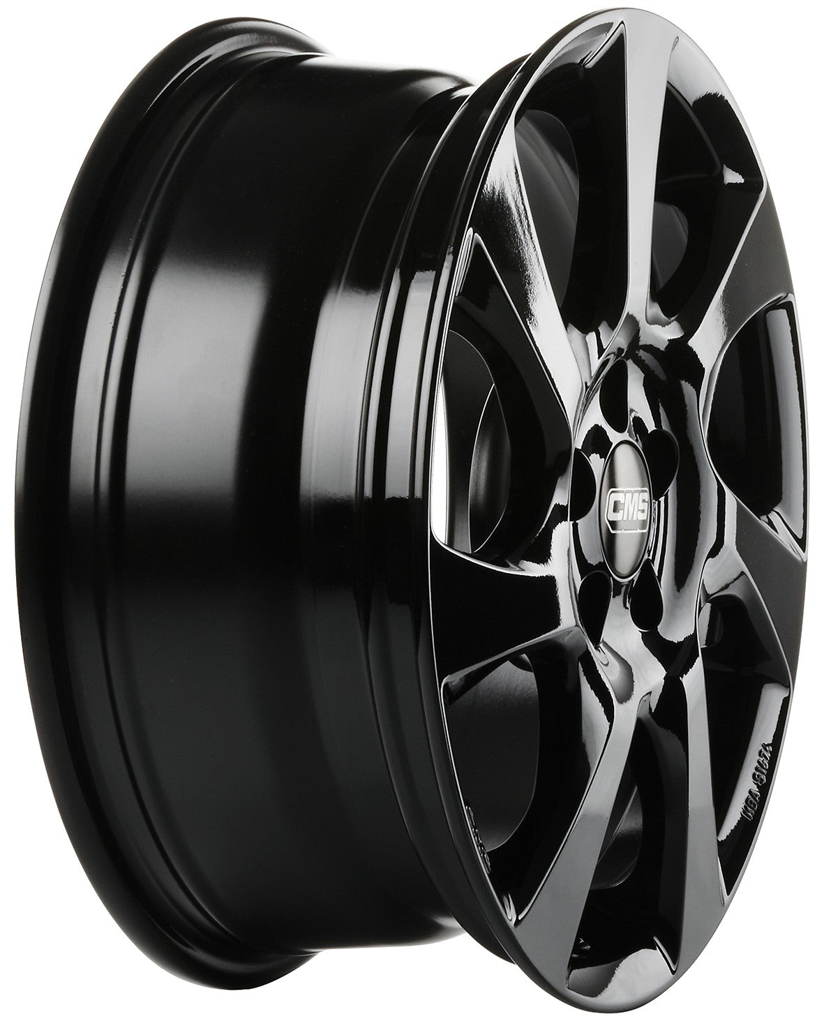 CMS C24 complete black gloss 6.5x16 ET45 - LK5/108 ML63.4