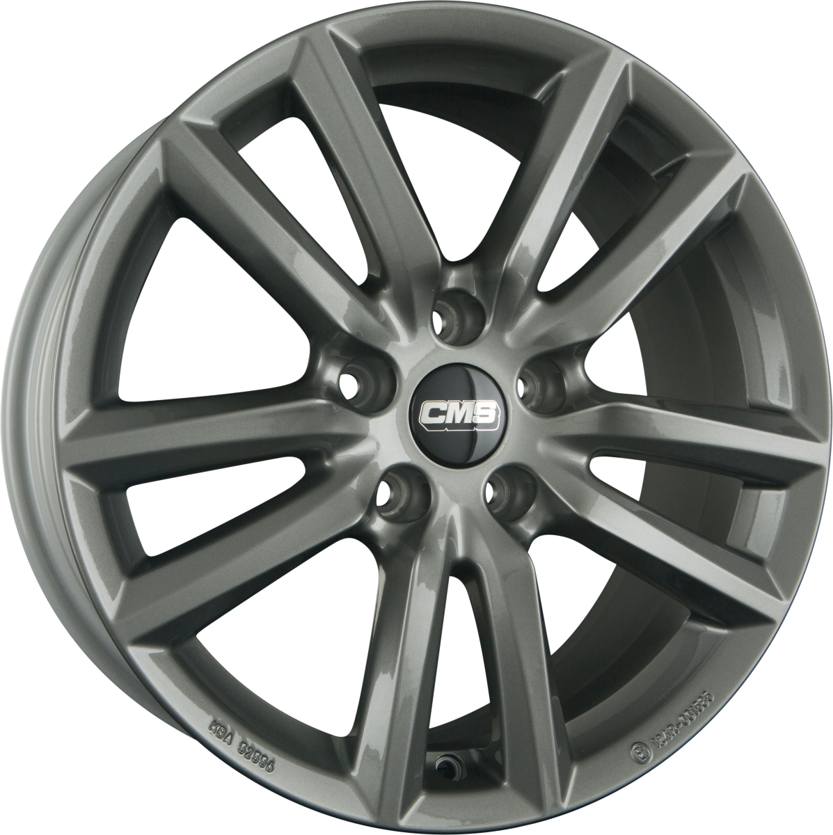 CMS C27 GG Titan Glanz Alufelge 7.5x18 Zoll ET48 LK 5x112 ML57.1 – Bild 2
