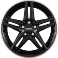 CMS C29 DRB Diamant Horn Schwarz Glanz Alufelge 7.5x17 Zoll ET50 LK 5x108 ML63.4