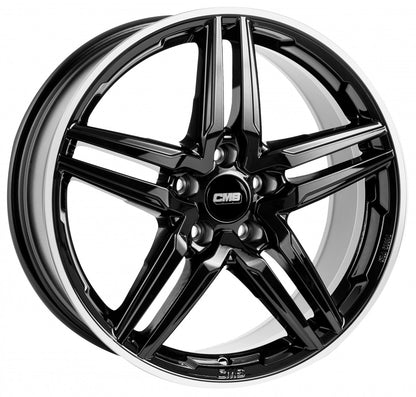 CMS C29 diamond rim black 8x18 ET48 - LK5/112 ML66.5