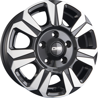 CMS C31 Heavy Duty DB Diamant Schwarz Glanz Alufelge 6.5x16 Zoll ET60 LK 5x120 ML65.1 – Bild 2