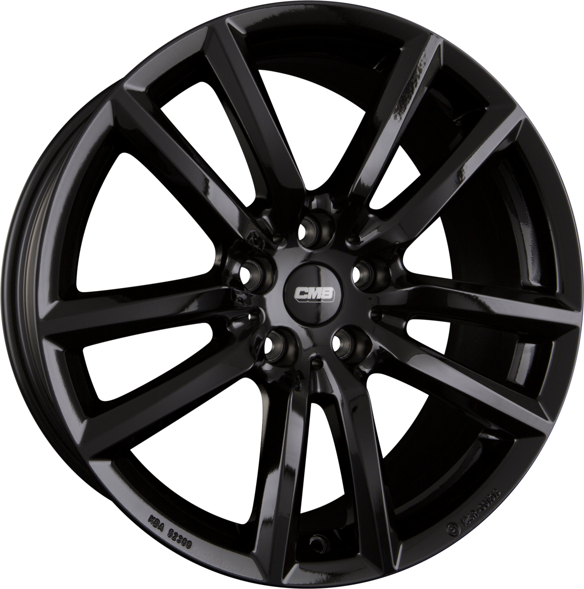 CMS C27 CBG Schwarz Glanz Alufelge 6.5x16 Zoll ET54 LK 5x112 ML66.6 – Bild 2