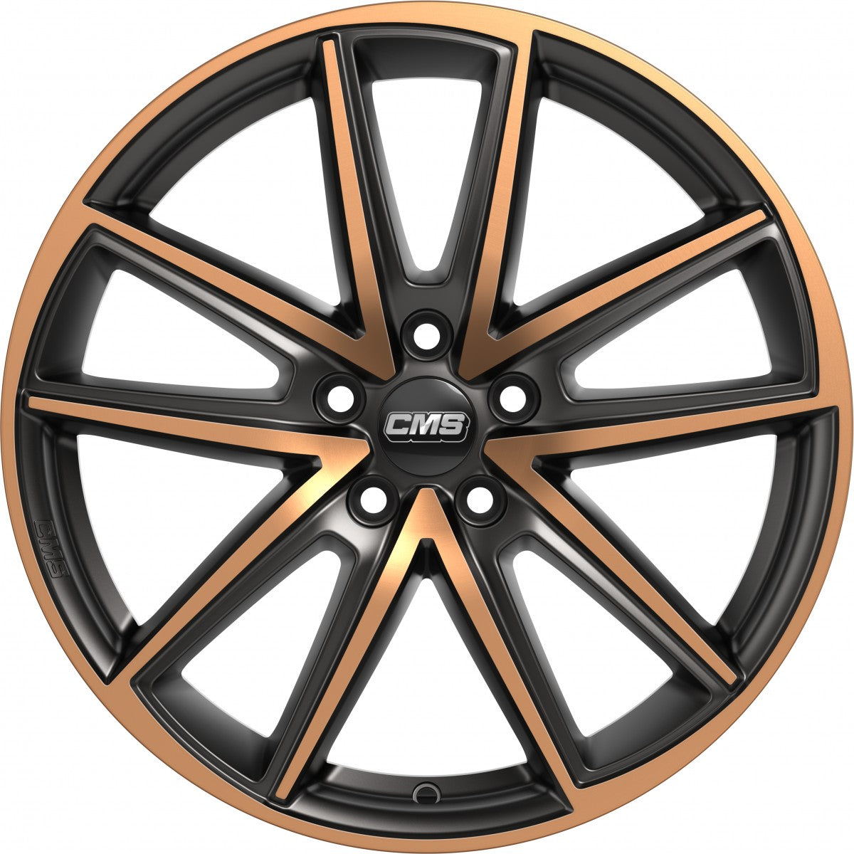 CMS C30 diamond black copper 7x17 ET45 - LK5/112 ML57.1
