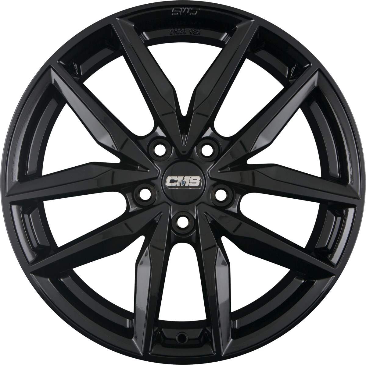 CMS C28 CBG Schwarz Glanz Alufelge 7x17 Zoll ET48 LK 5x108 ML65.1