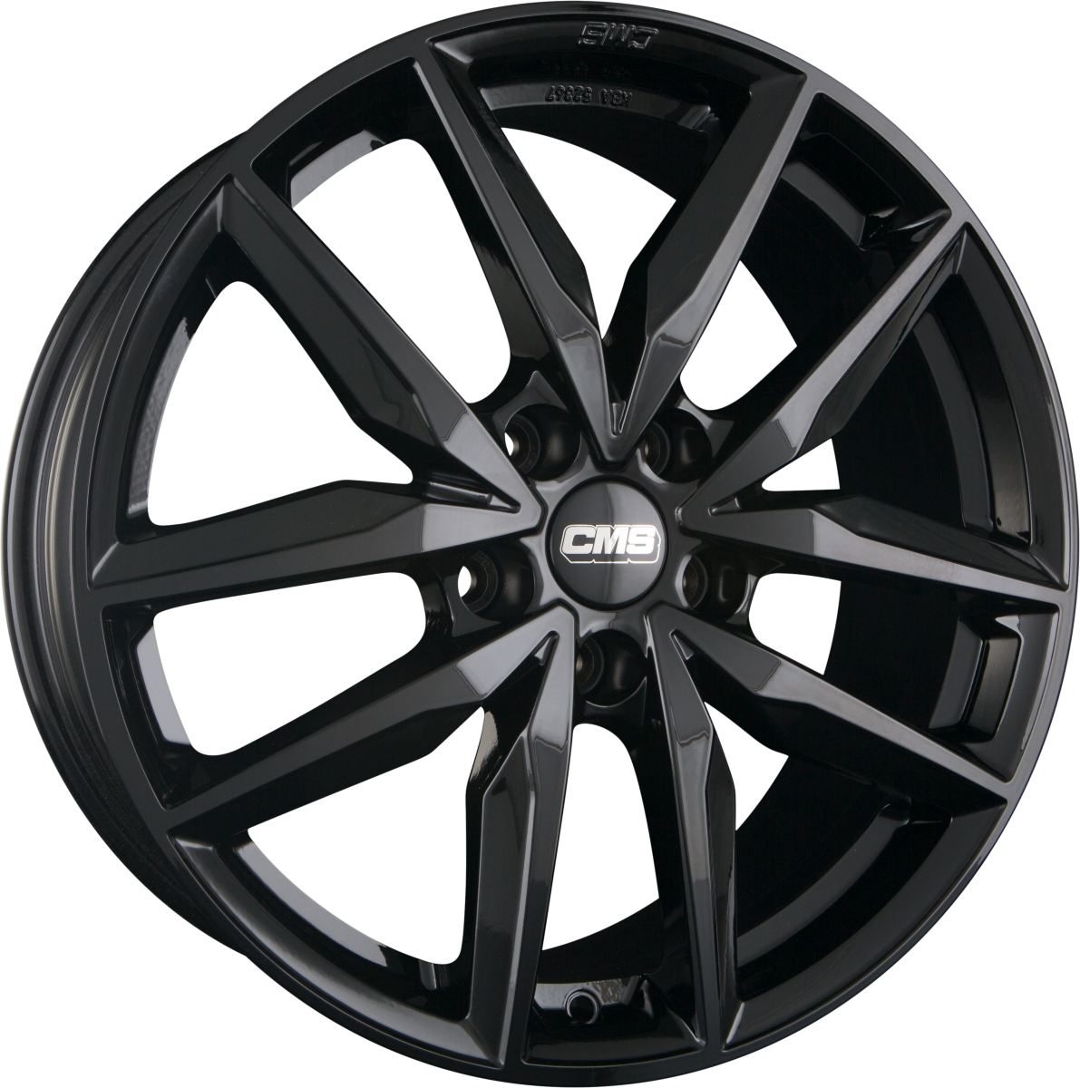 CMS C28 CBG Schwarz Glanz Alufelge 7x17 Zoll ET48 LK 5x108 ML65.1 – Bild 2