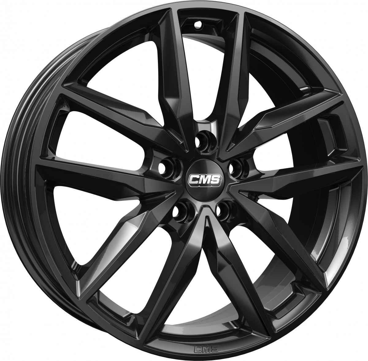 CMS C28 complete black gloss 7.5x18 ET40 - LK5/100 ML57.1