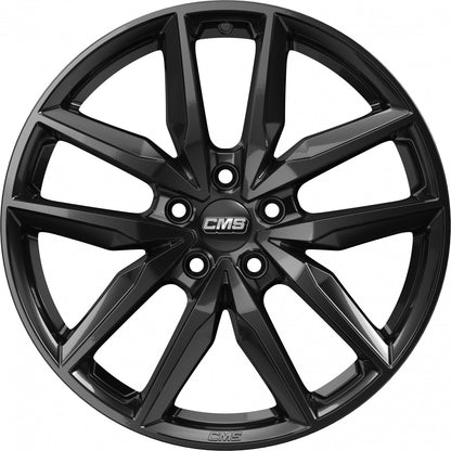 CMS C28 complete black gloss 7.5x18 ET40 - LK5/100 ML57.1