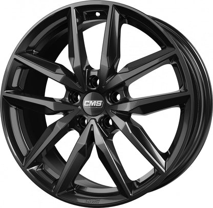 CMS C28 complete black gloss 7.5x18 ET51 - LK5/108 ML63.4