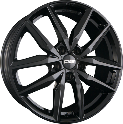 CMS C28 CBG Schwarz Glanz Alufelge 8x20 Zoll ET33 LK 5x112 ML66.6 – Bild 2