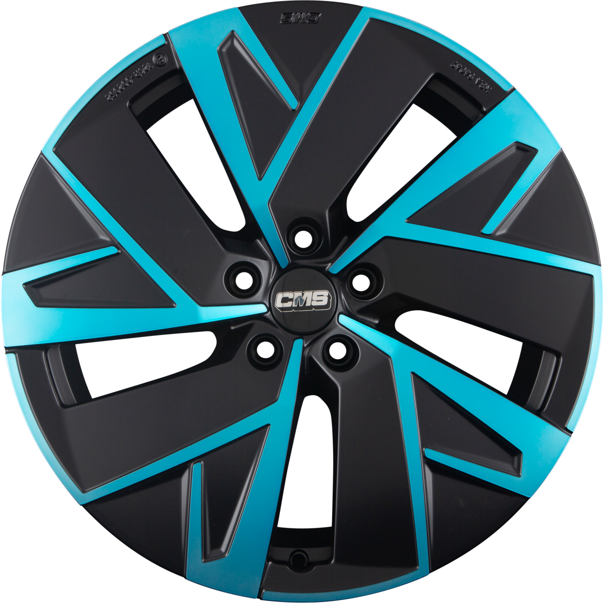 CMS C32-Aero diamond black blue Alufelge 8x19 Zoll ET34 LK 5x112 ML66.5 – Bild 4