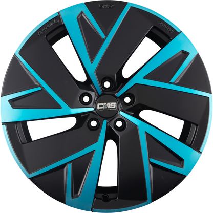 CMS C32-Aero diamond black blue Alufelge 8x19 Zoll ET34 LK 5x112 ML66.5 – Bild 4