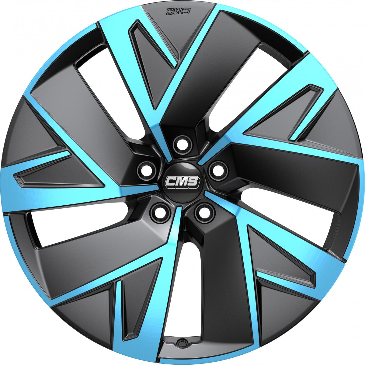 CMS C32-Aero diamond black blue Alufelge 8x19 Zoll ET34 LK 5x112 ML66.5 – Bild 2