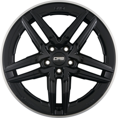 CMS C29 Aero DRB Diamant Horn Schwarz Glanz Alufelge 9.5x19 Zoll ET45 LK 5x114.3 ML64.1