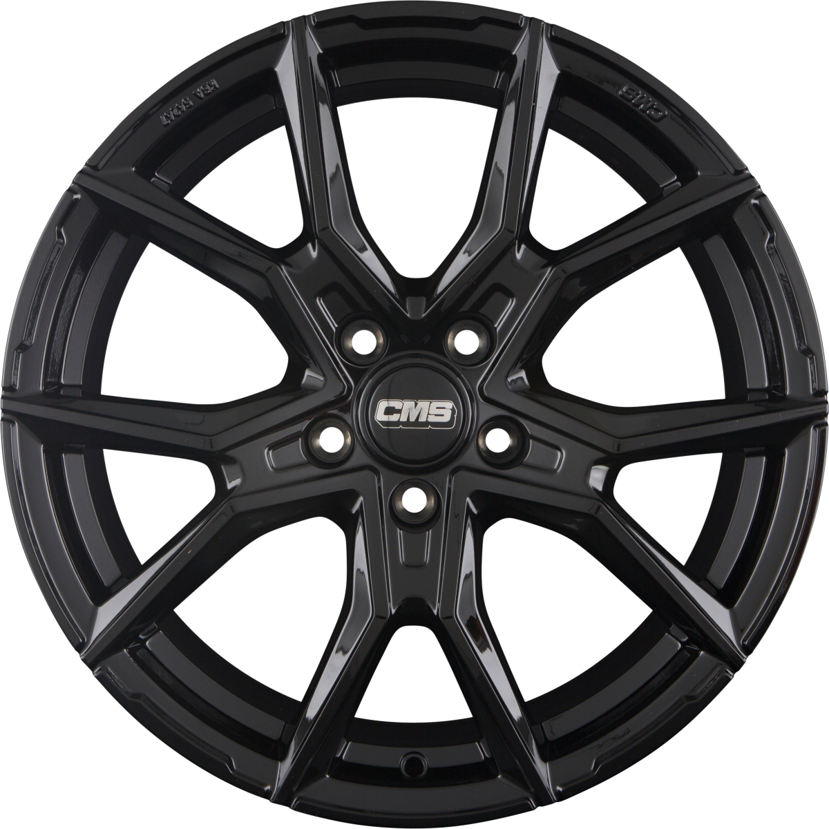 CMS C33 CBG Schwarz Glanz Alufelge 8x18 Zoll ET40 LK 5x100 ML57.1