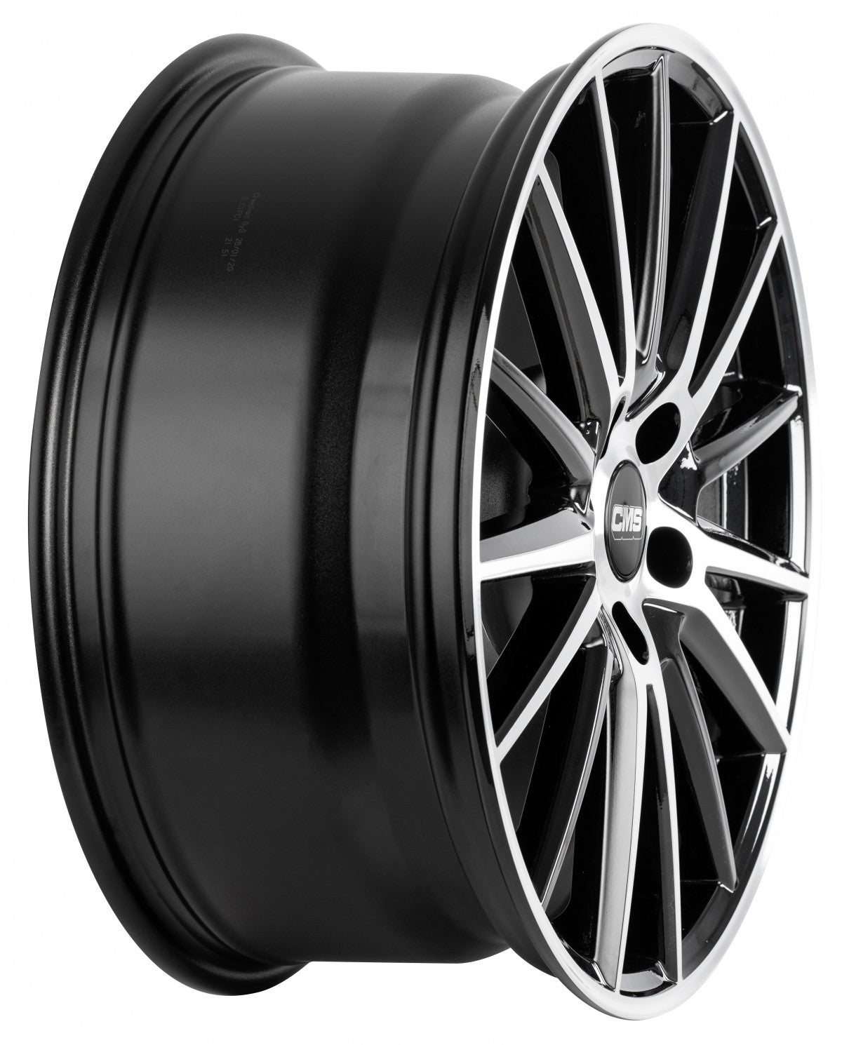 CMS C23 diamond black gloss 8x20 ET46.1 - LK5/112 ML66.5