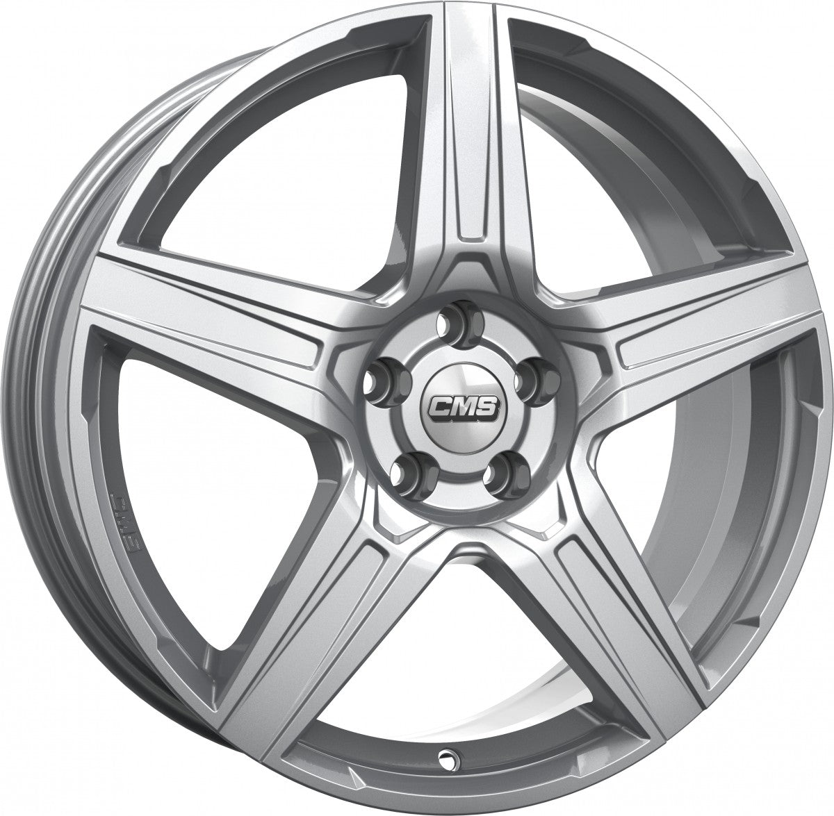 CMS C34 racing silver 7x17 ET50 - LK5/114.3 ML67.2