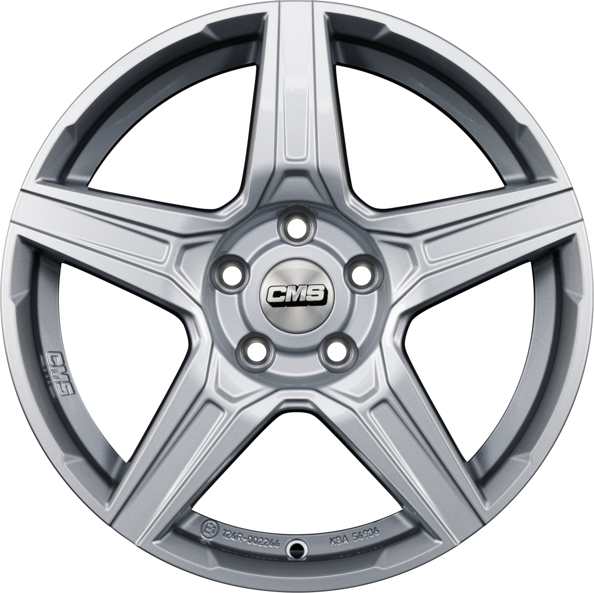 CMS C34 racing silver Alufelge 7x17 Zoll ET51 LK 5x112 ML66.5 – Bild 4