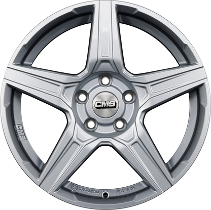 CMS C34 racing silver Alufelge 7x17 Zoll ET51 LK 5x112 ML66.5 – Bild 4