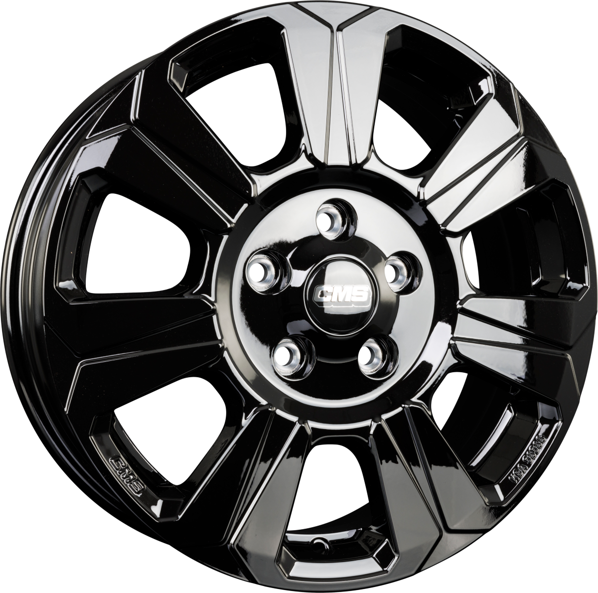 CMS C31 complete black gloss Alufelge 6.5x17 Zoll ET60 LK 5x130 ML89.1 – Bild 5