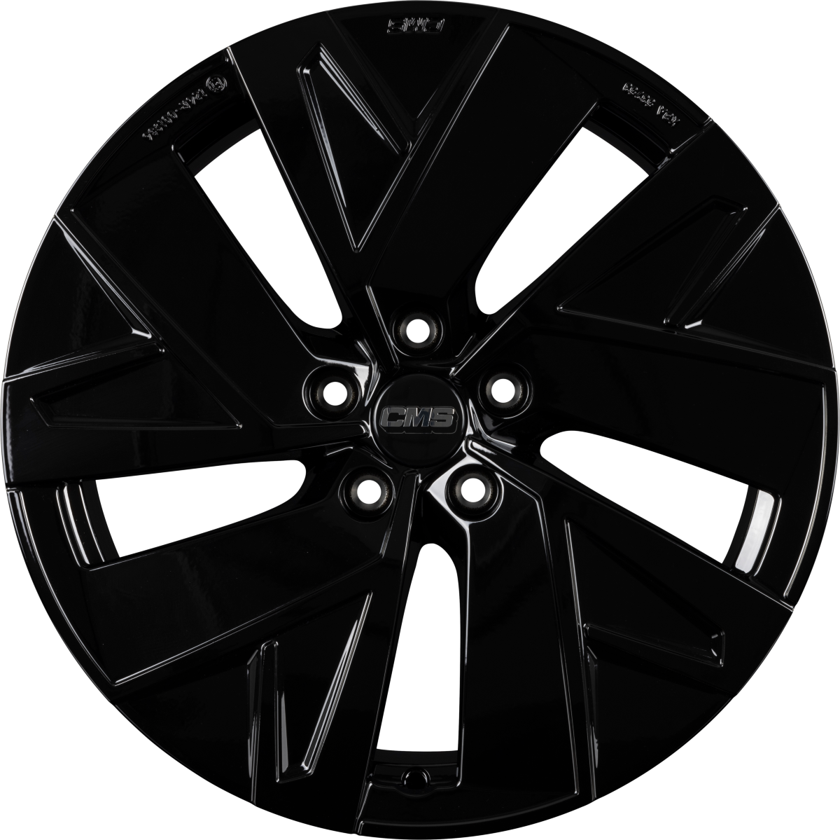CMS C32-Aero complete black gloss Alufelge 7x18 Zoll ET47.5 LK 5x108 ML63.4 – Bild 4